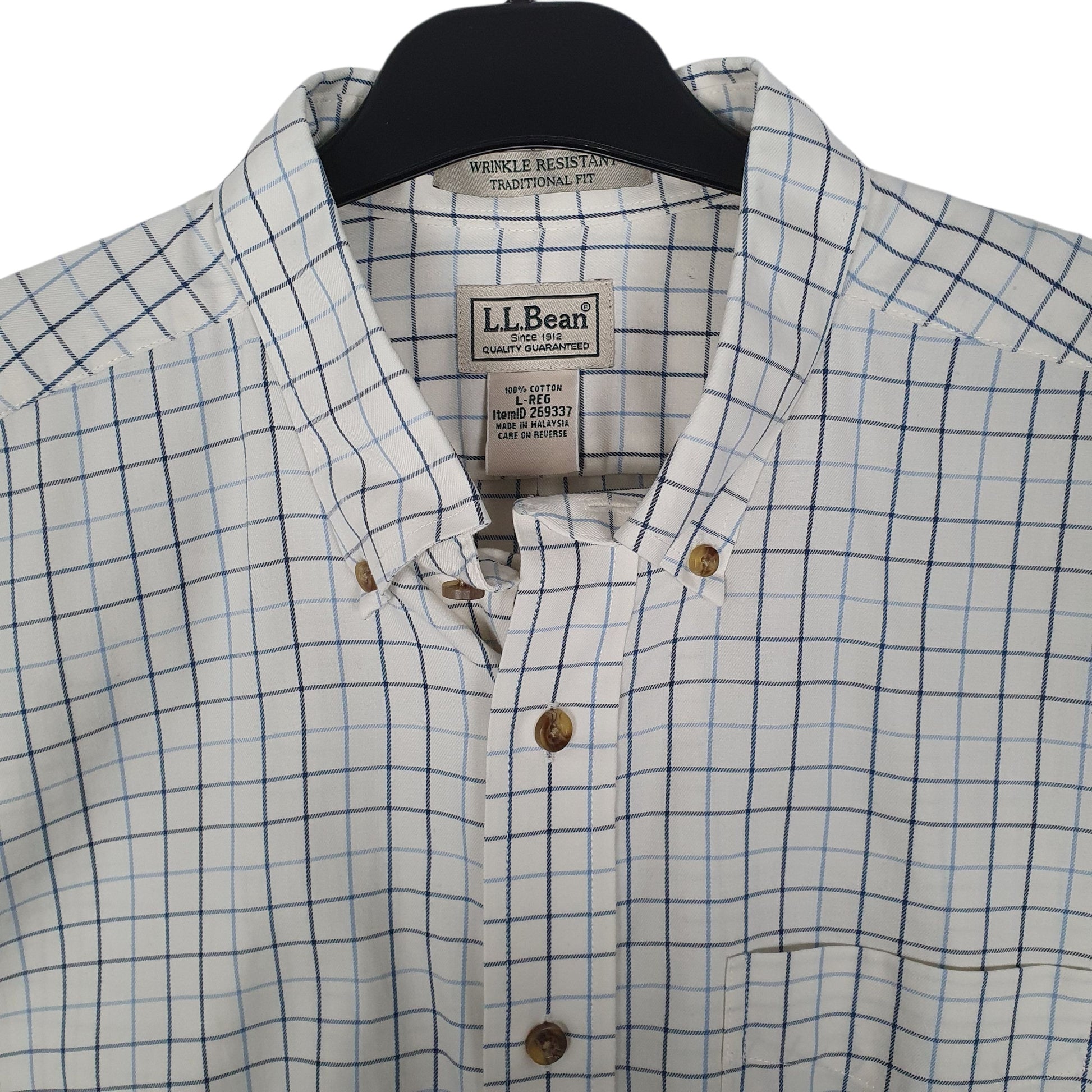 Mens Cream L.L.Bean   Shirt