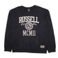 Mens Black Russell Athletic  Crewneck Jumper