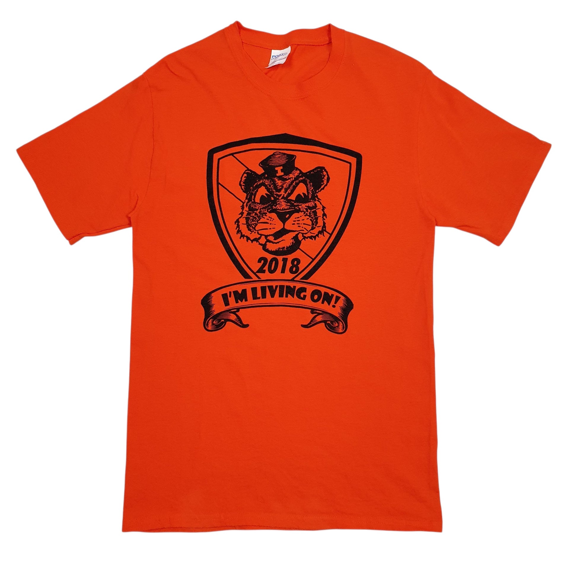 Mens Orange Port & Company  Short Sleeve T Shirt