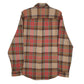 Mens Brown L.L.Bean Chamois Flannel Plaid  Shirt