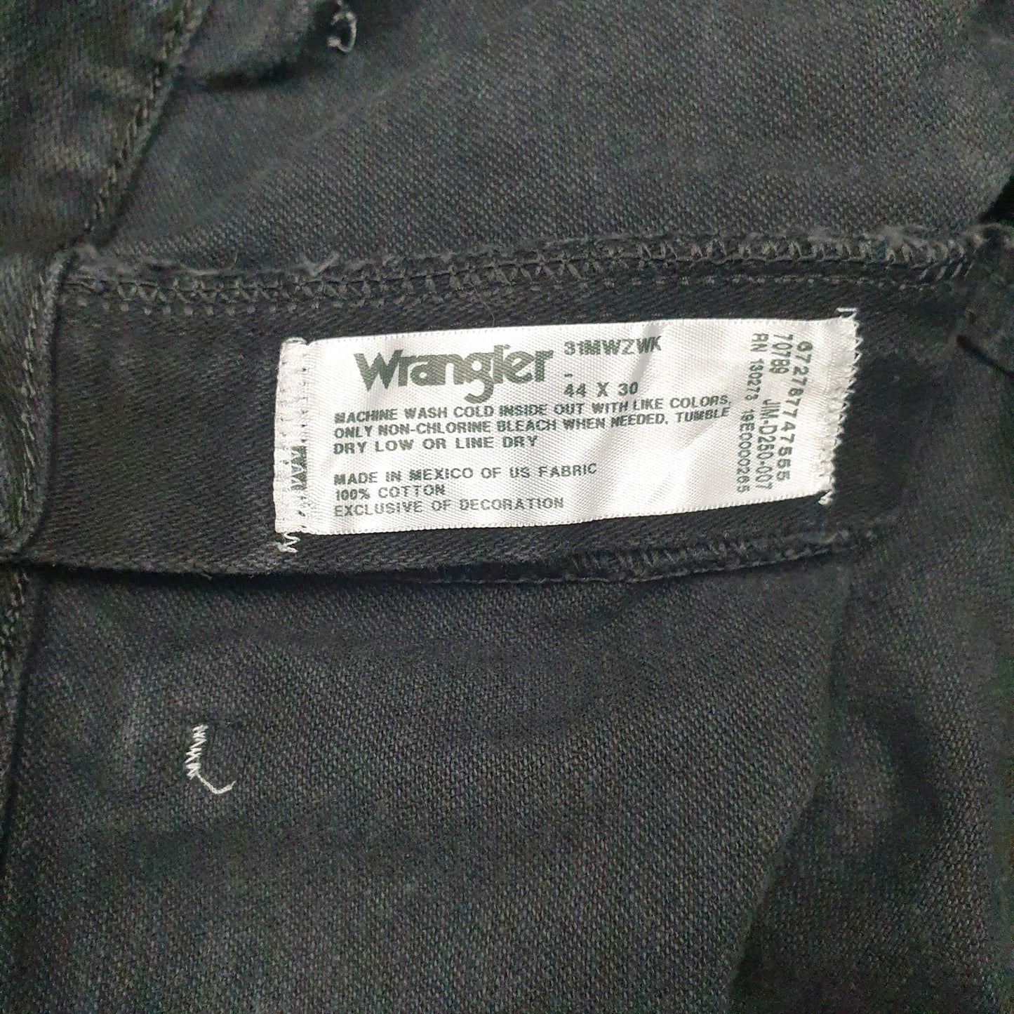 Mens Black Wrangler   Jeans