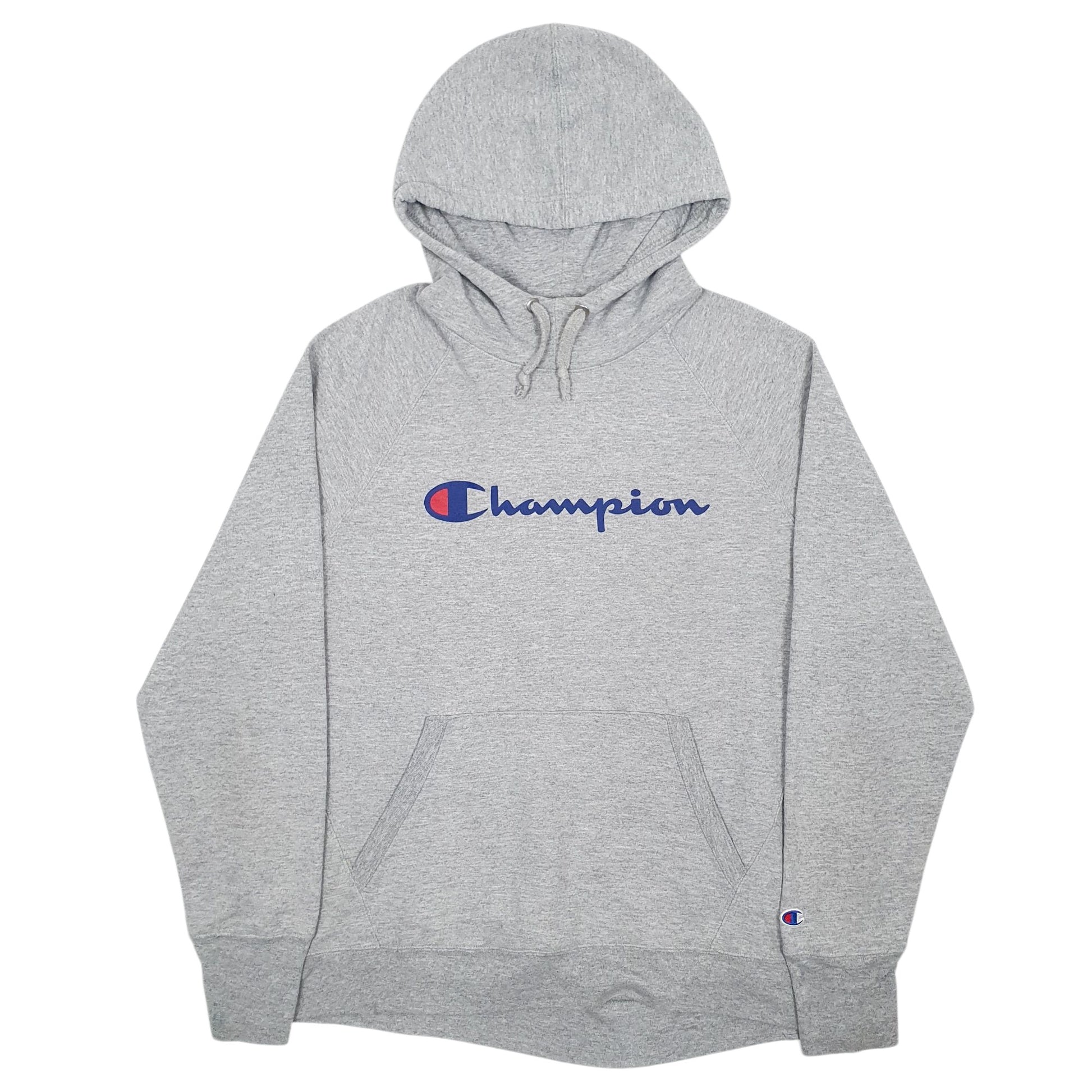 Mens Grey Champion  Hoodie Jumper
