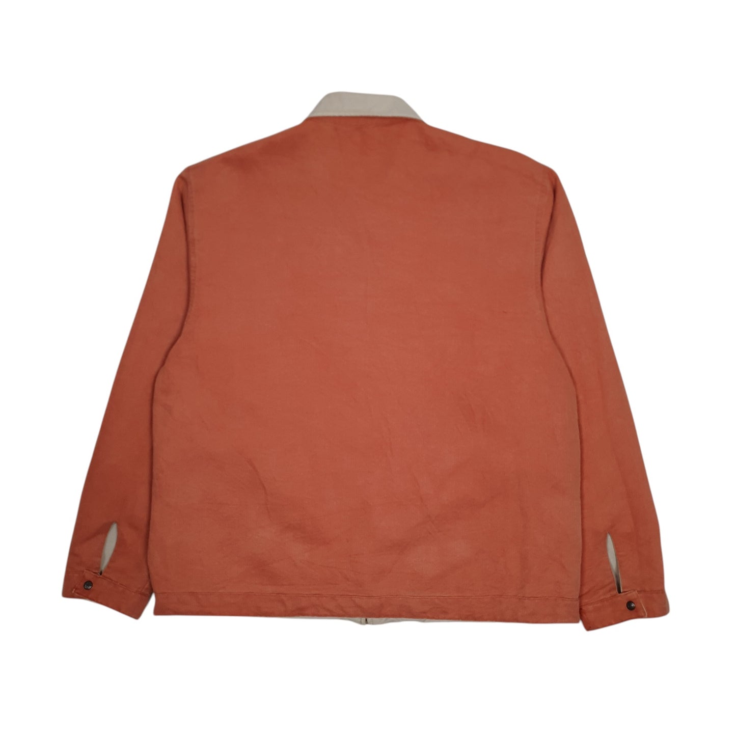 Mens Grey Lee Vintage 90s Reversible Corduroy Harrington  Coat