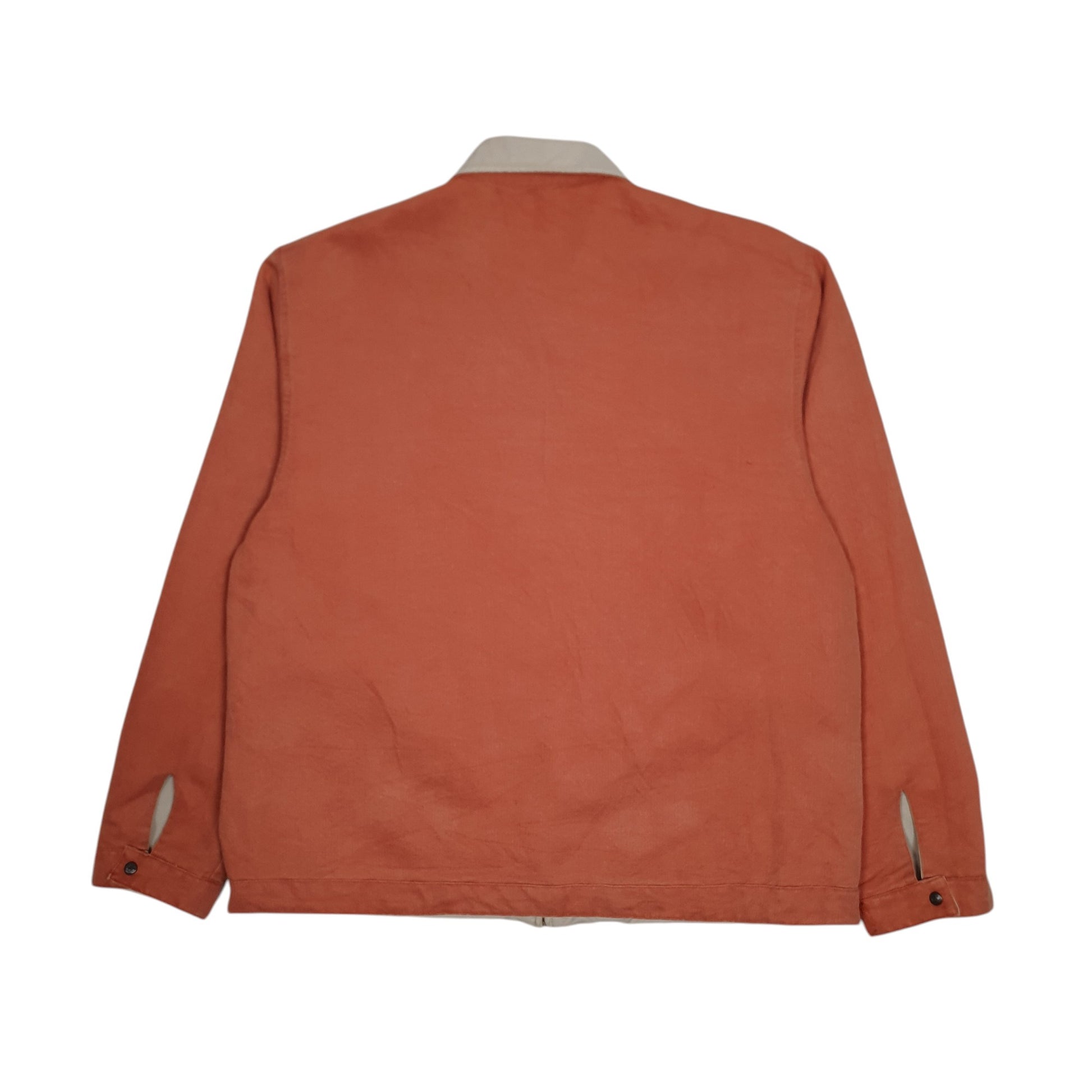 Mens Grey Lee Vintage 90s Reversible Corduroy Harrington  Coat