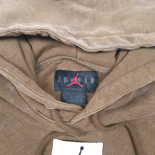 Mens Brown Nike Air Jordan Hoodie Jumper