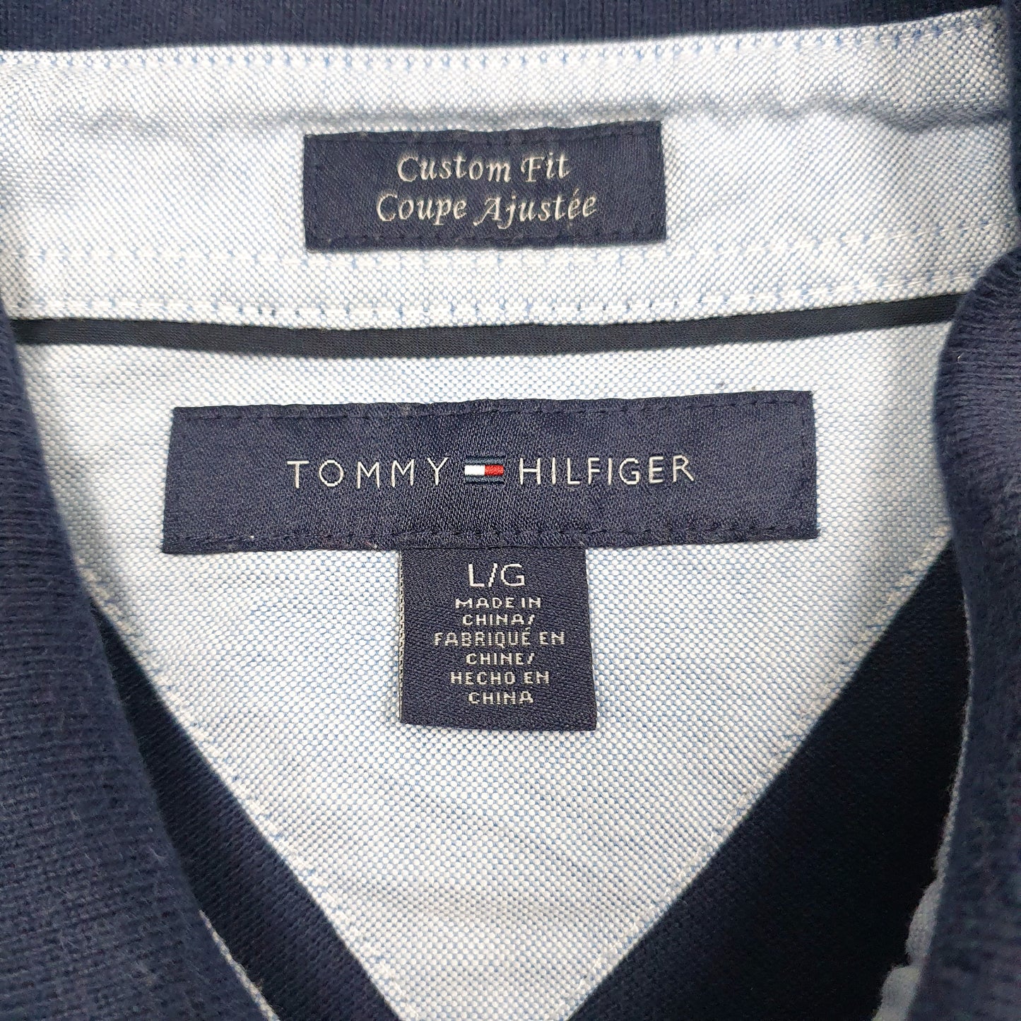Mens Navy Tommy Hilfiger   Polo Shirt