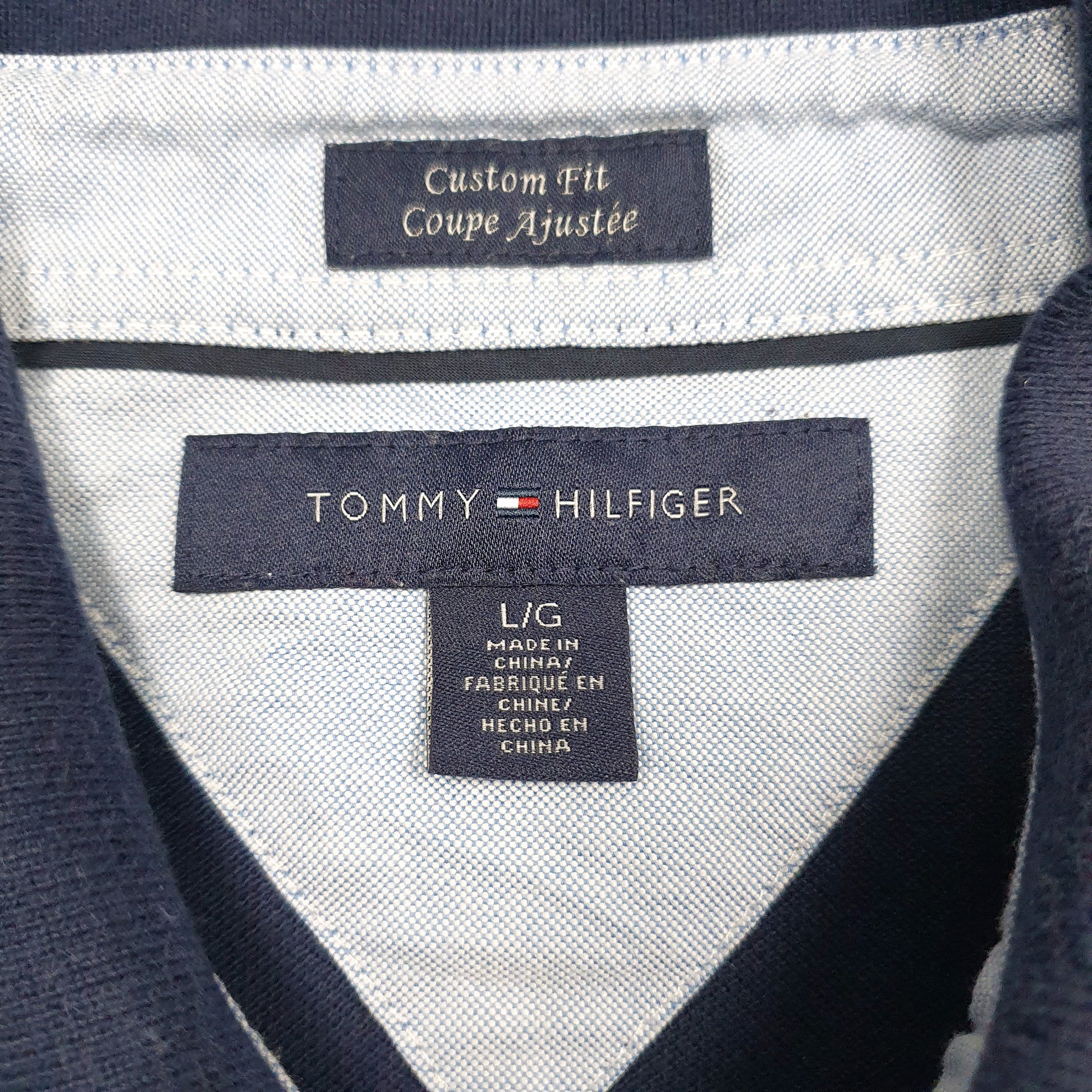 Mens Navy Tommy Hilfiger   Polo Shirt