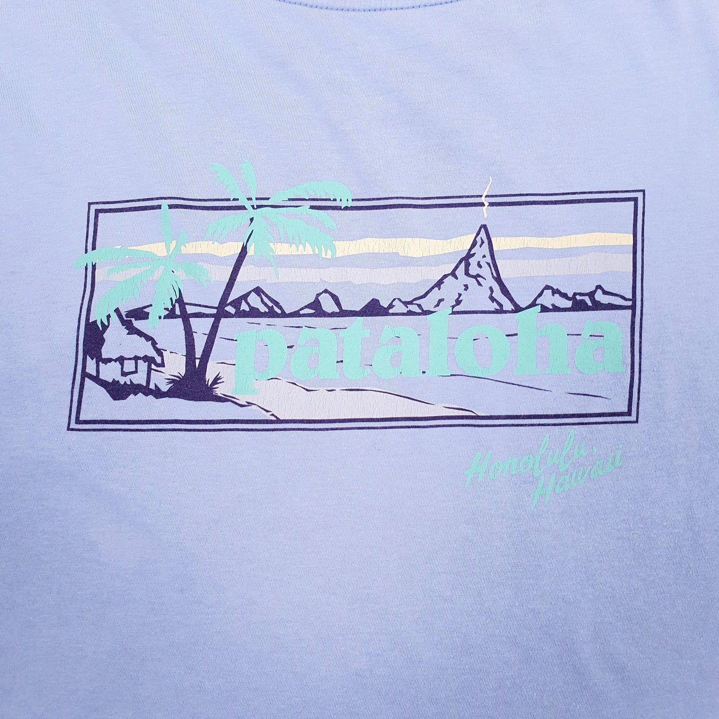 Mens Purple Patagonia   T Shirt