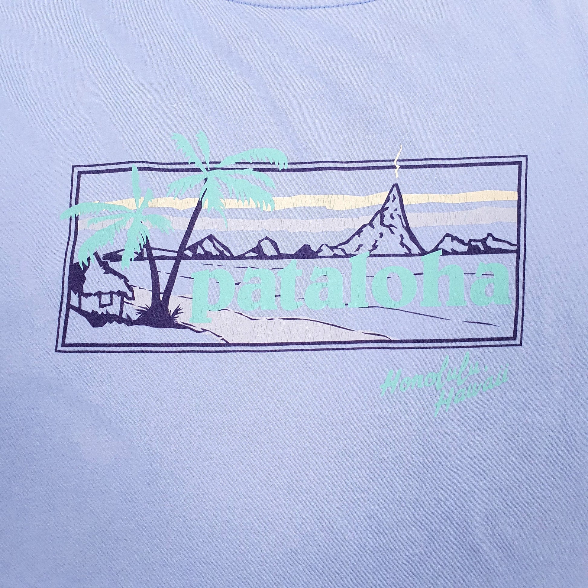 Mens Purple Patagonia   T Shirt