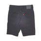 Mens Black Levis 541 Stretch  Shorts