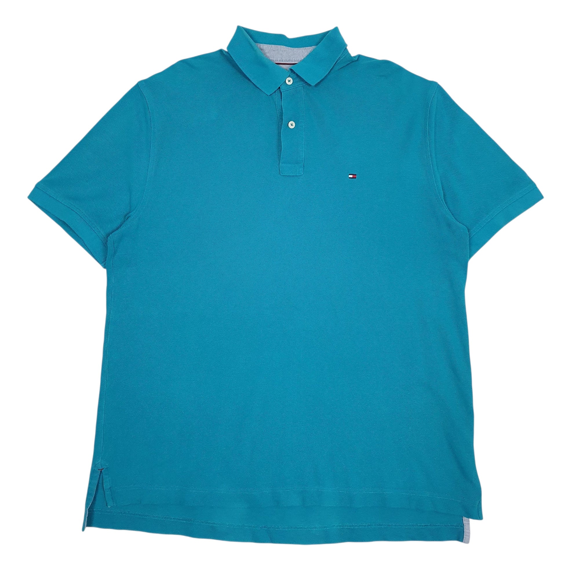 Mens Blue Tommy Hilfiger  Short Sleeve Polo Shirt