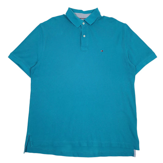 Mens Blue Tommy Hilfiger  Short Sleeve Polo Shirt