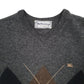 Mens Grey Burberry Vintage 90s Crewneck Jumper