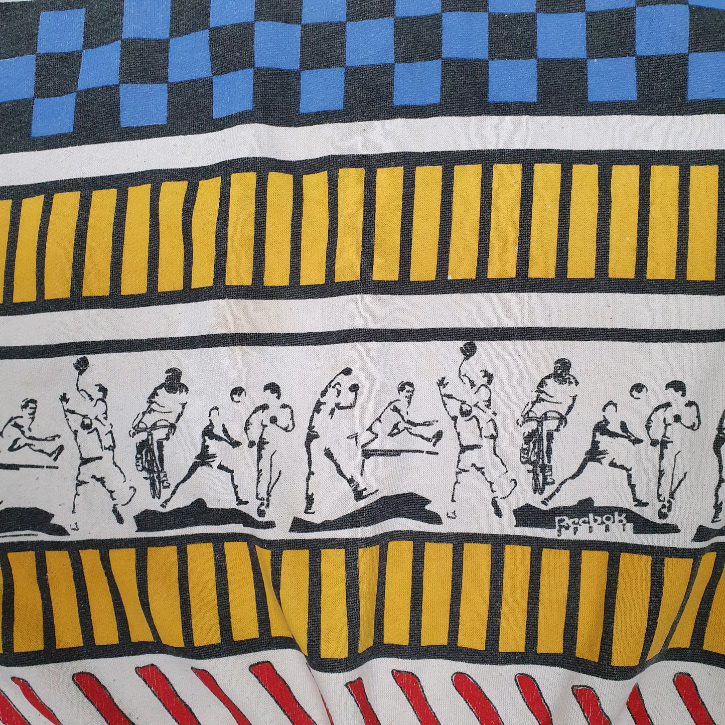 Mens White Reebok Vintage 90s Crewneck Jumper