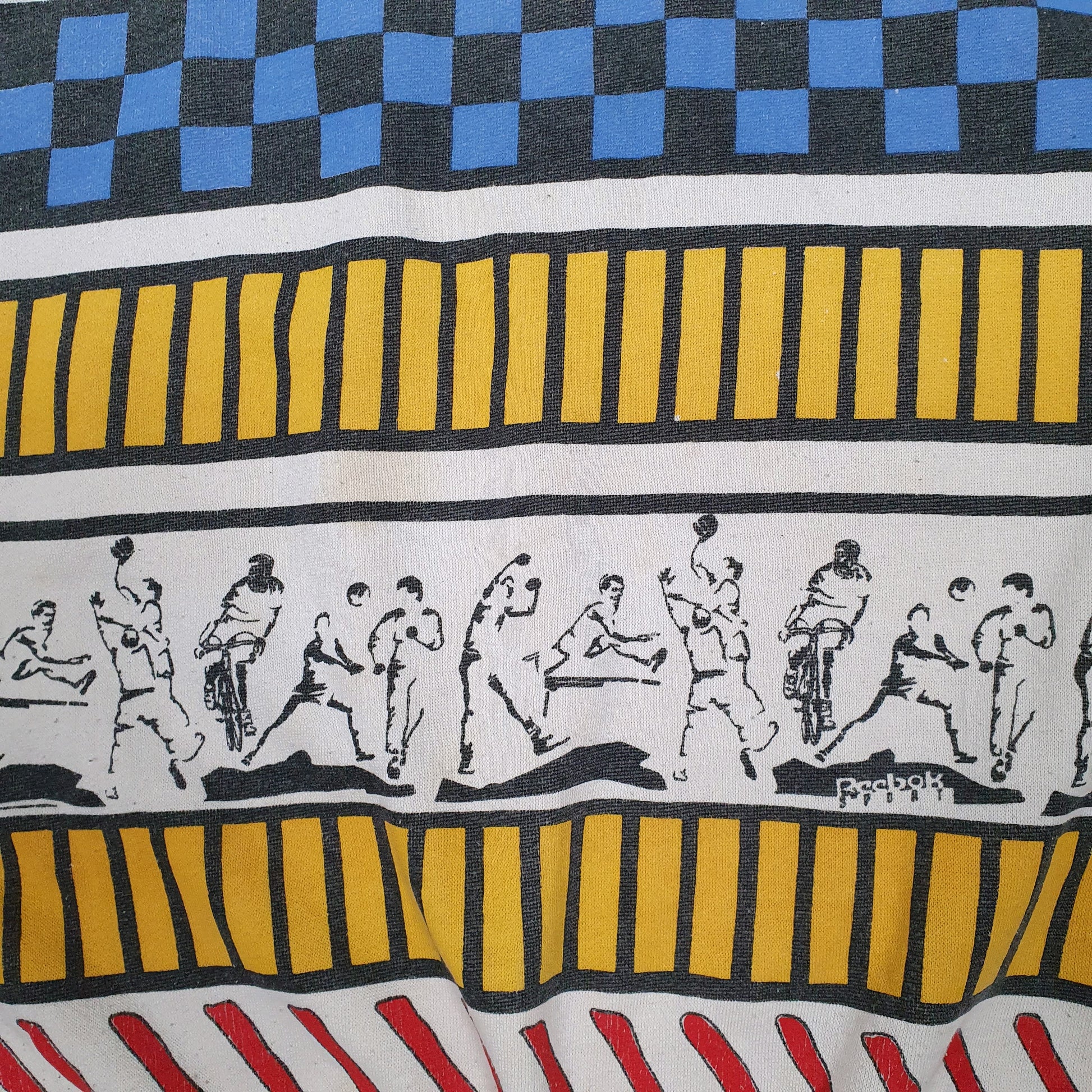 Mens White Reebok Vintage 90s Crewneck Jumper