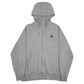 Mens Grey Nike Air Jordan Full Zip Jumper