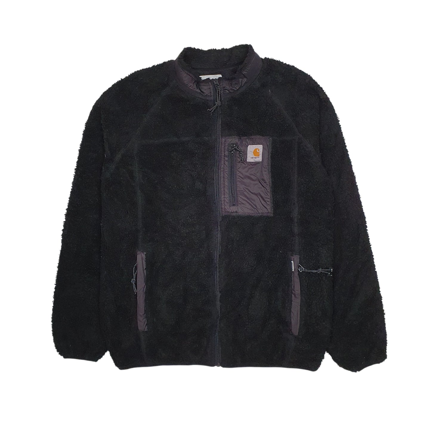 Womens Black Carhartt Nimbus Pullover Retro Pile Full Zip Jumper