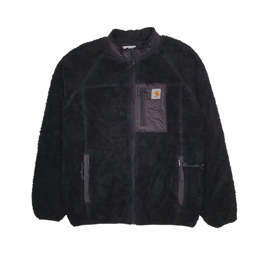 Womens Black Carhartt Nimbus Pullover Retro Pile Full Zip Jumper