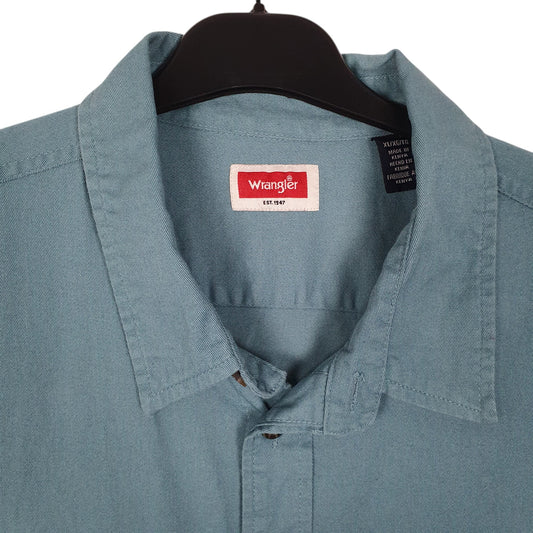 Mens Blue Wrangler   Shirt