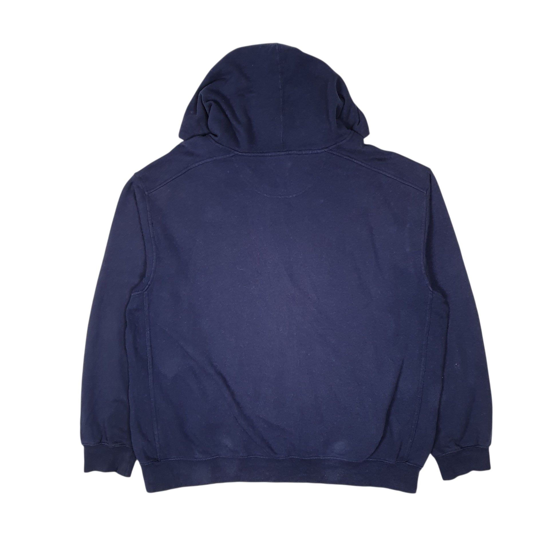 Mens Navy Starter Hoodie Full Zip Jumper