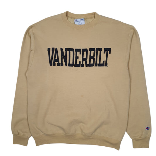 Mens Yellow Champion Vanderbilt Crewneck Jumper