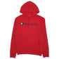 Mens Red Champion Spellout Hoodie Jumper