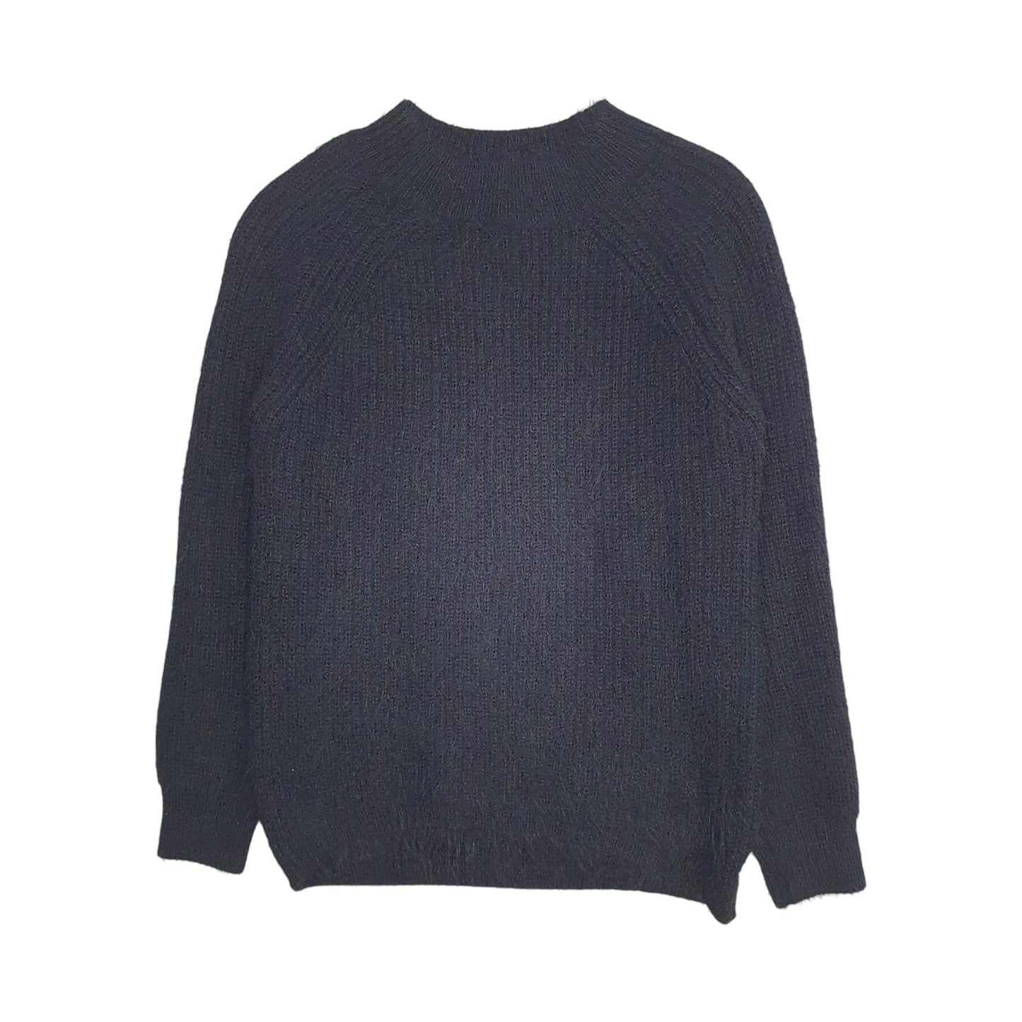 Womens Black Primark Fluffy Crewneck Jumper