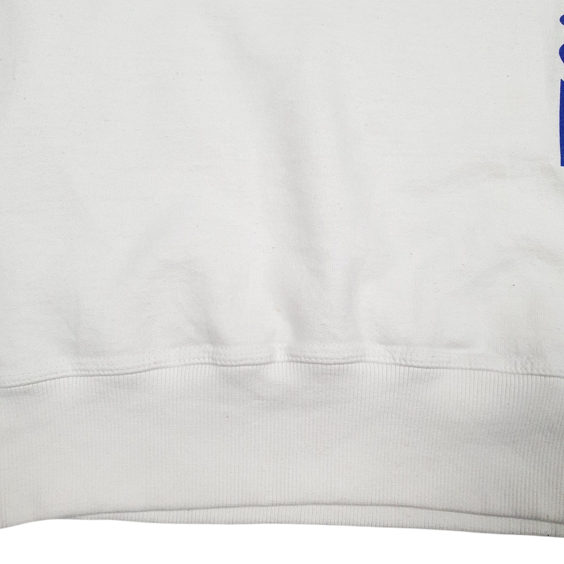 Mens White Champion Spellout Crewneck Jumper
