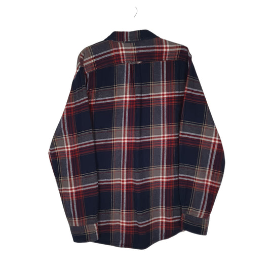 Mens Navy Woolrich Thick Flannel  Shirt
