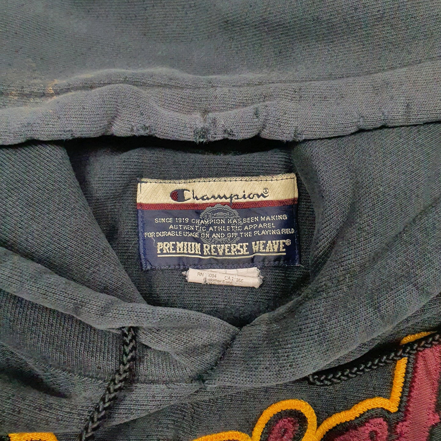 Mens Grey Champion Vintage 00s Reverse Weave Minnesota Wrestling Hoodie Jumper