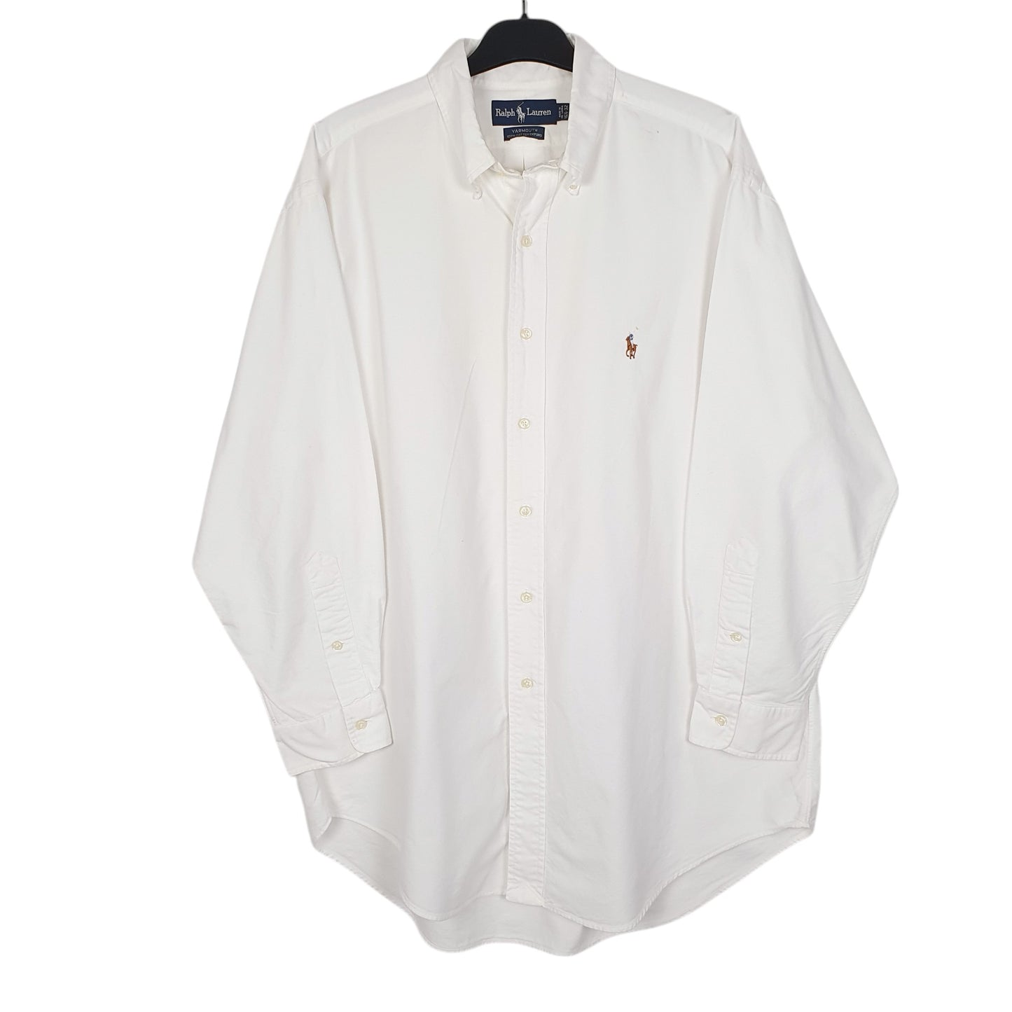 Mens White Ralph Lauren Oxford Long Sleeve Shirt