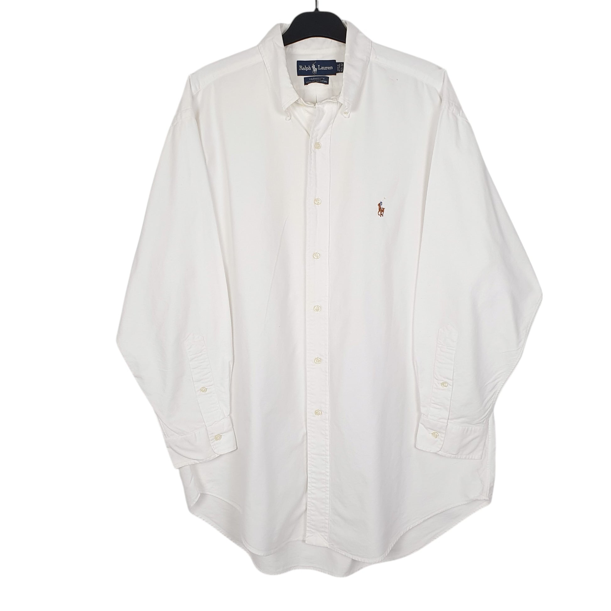 Mens White Ralph Lauren Oxford Long Sleeve Shirt