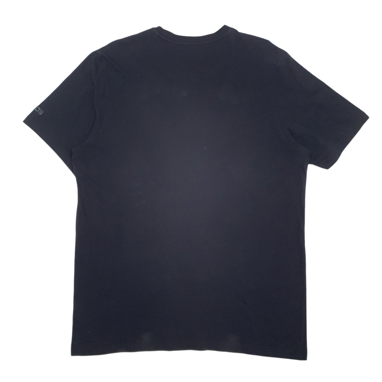 Mens Black Adidas Spellout  T Shirt