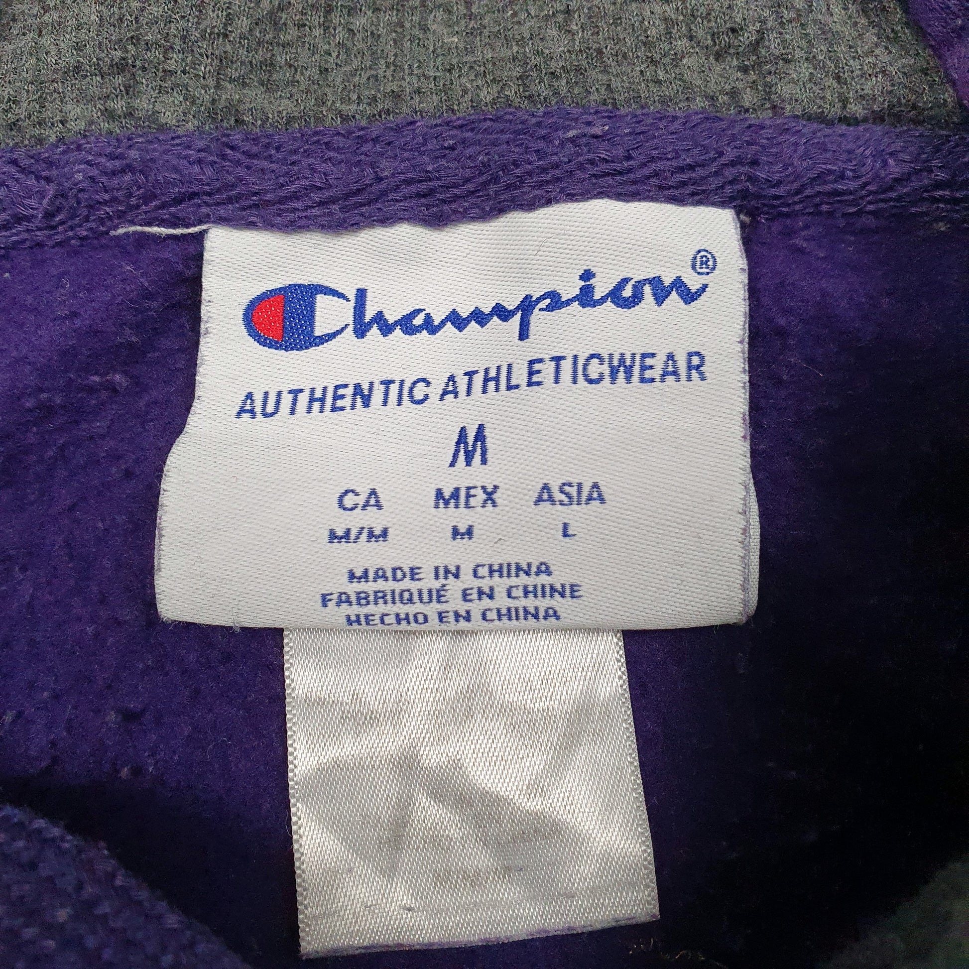 Mens Purple Champion Washington Huskies Hoodie Jumper