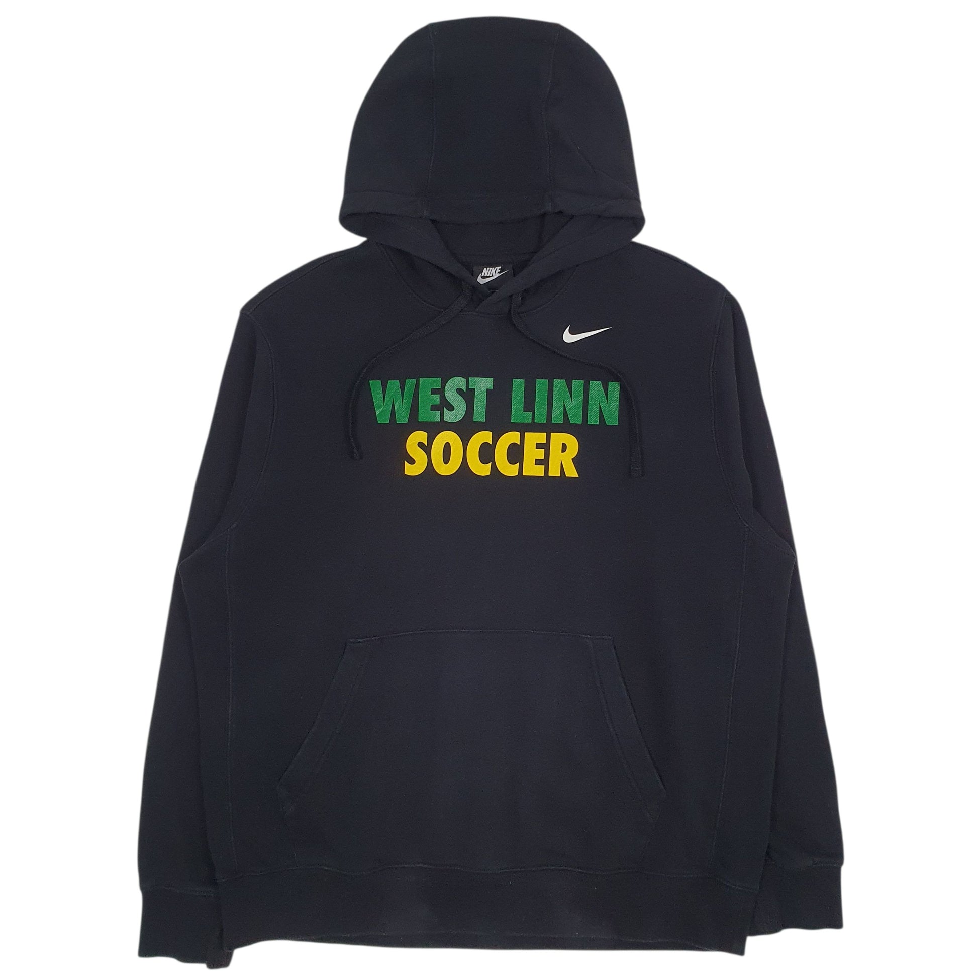 Mens Black Nike West Linn Soccer Hoodie Jumper