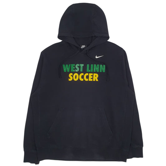 Mens Black Nike West Linn Soccer Hoodie Jumper