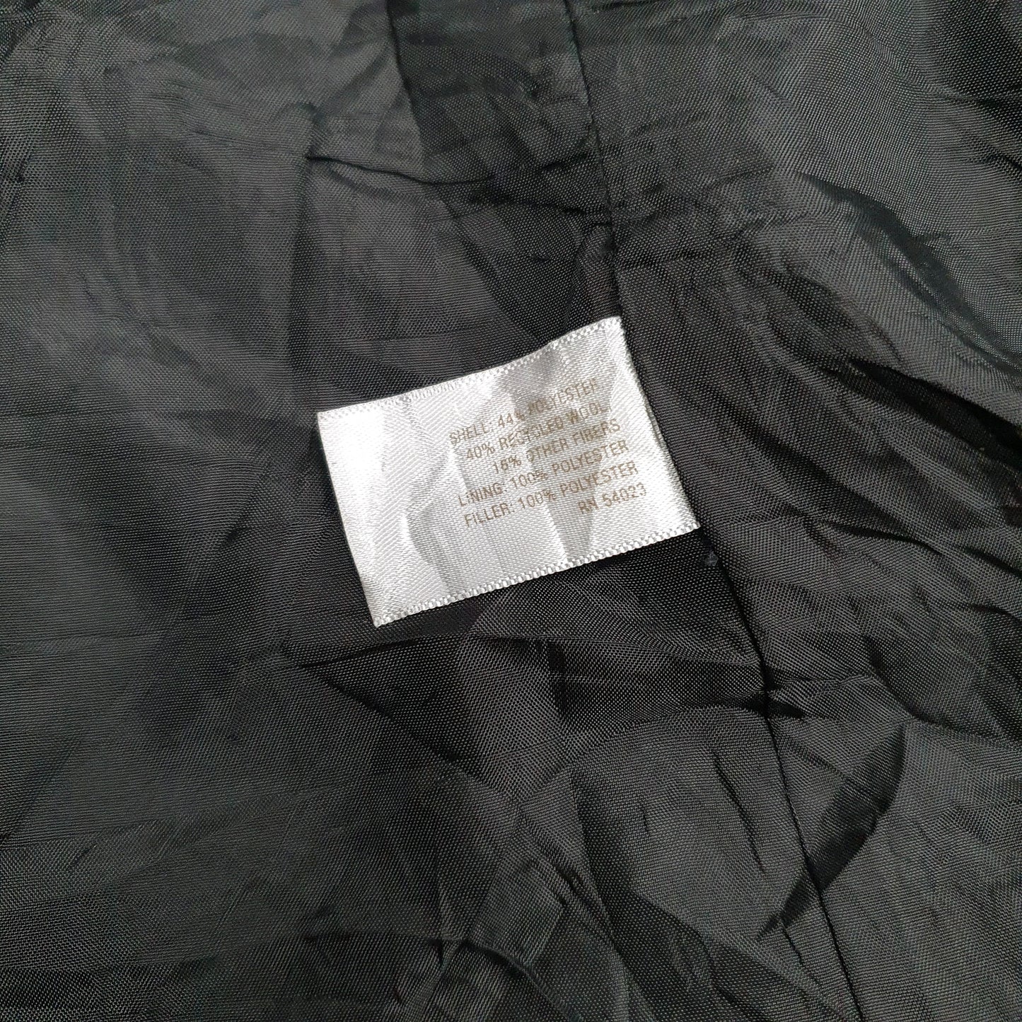 Mens Black Old Navy Double Breasted Duffle  Coat