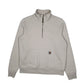 Womens White Carhartt  Quarter Zip Jumper