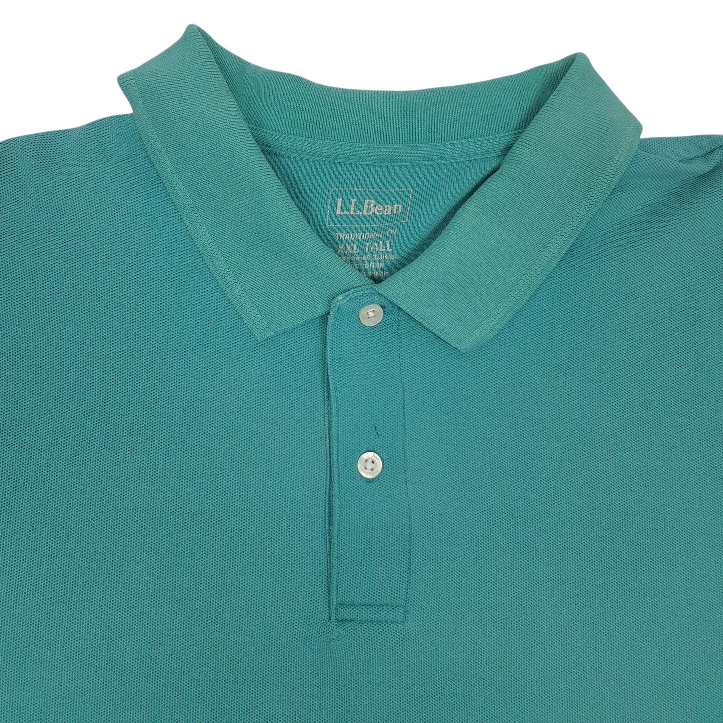 Mens Blue LL Bean   Polo Shirt