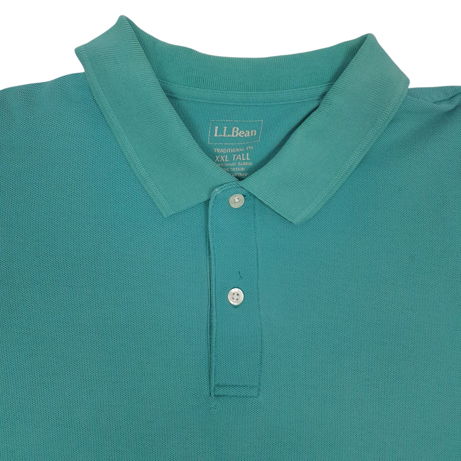 Mens Blue LL Bean   Polo Shirt