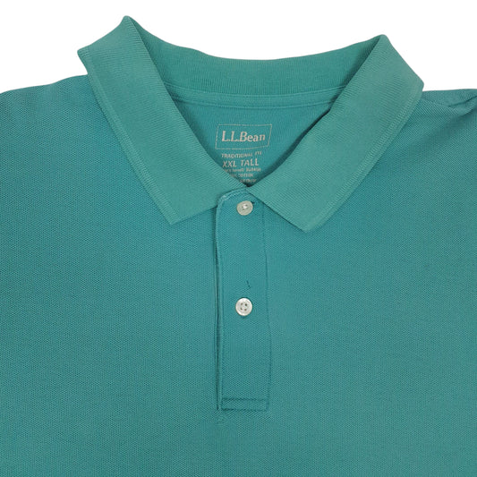 Mens Blue LL Bean   Polo Shirt