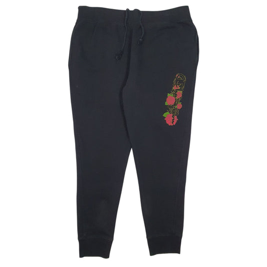 Mens Black Champion Reverse Weave Jogger Trousers