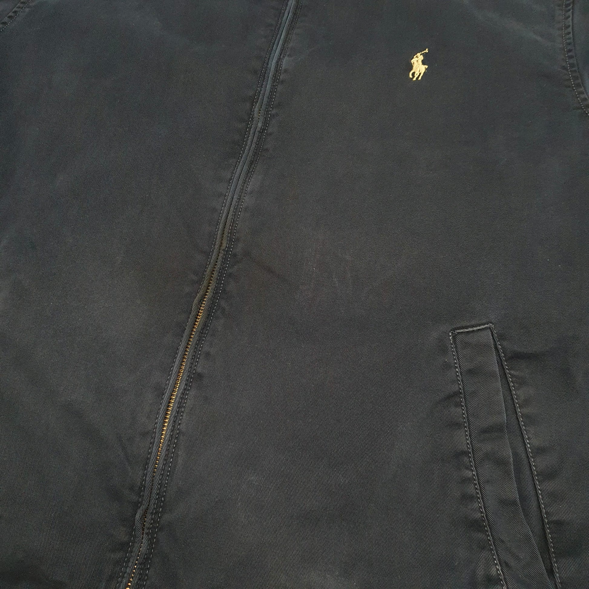 Mens Navy Polo Ralph Lauren Bomber Crewneck Coat