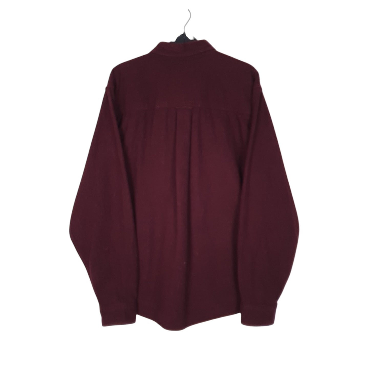 Mens Burgundy Woolrich Thick Chamois  Shirt
