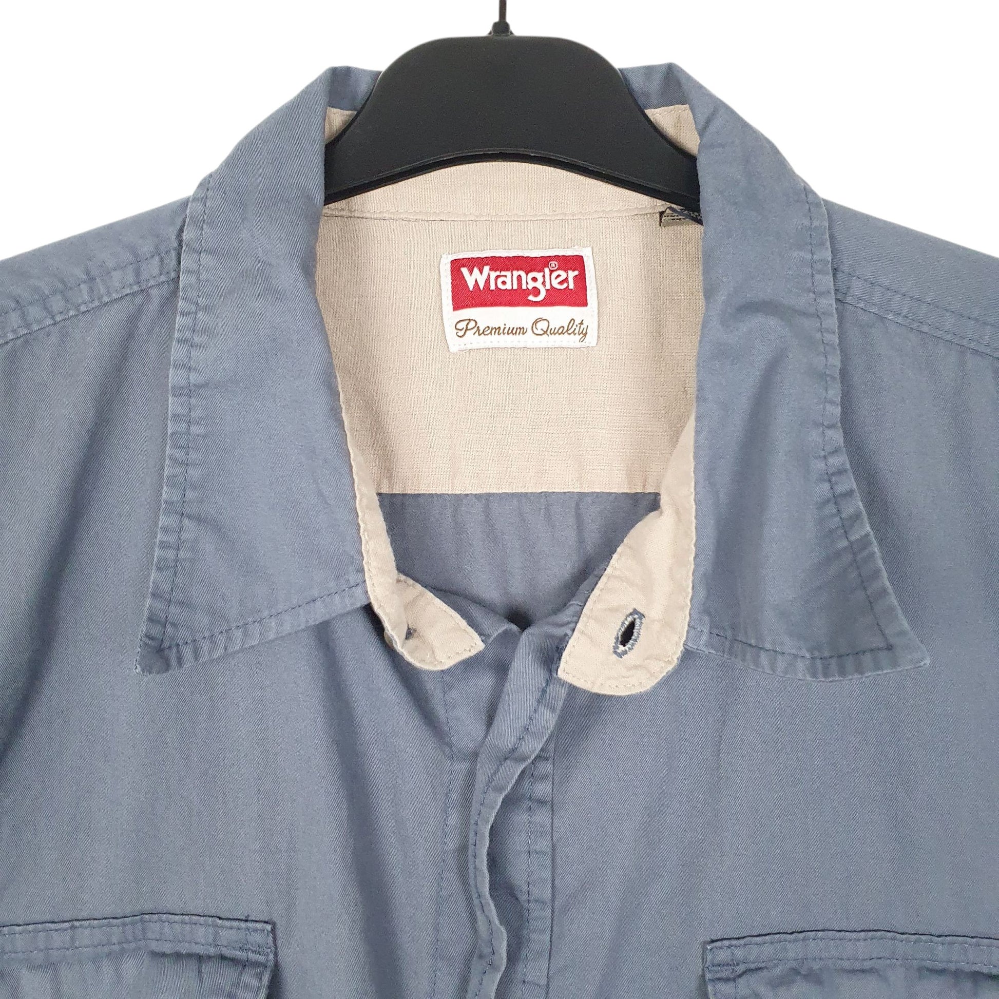 Mens Blue Wrangler   Shirt