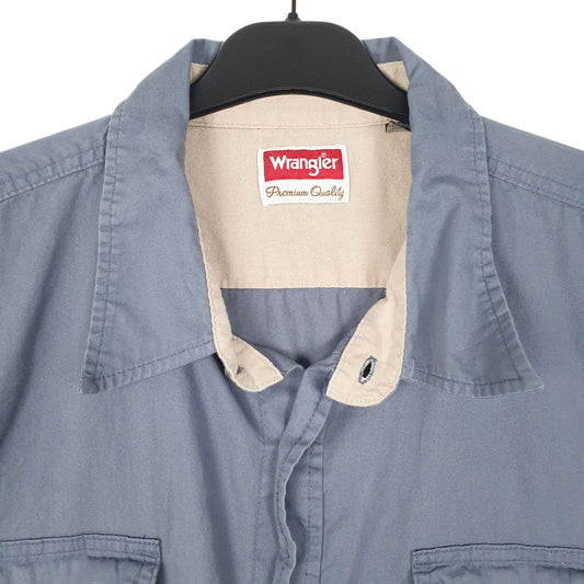 Mens Blue Wrangler   Shirt