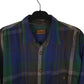 Mens Navy Eddie Bauer McKinley Flannel Vintage 1980s  Shirt