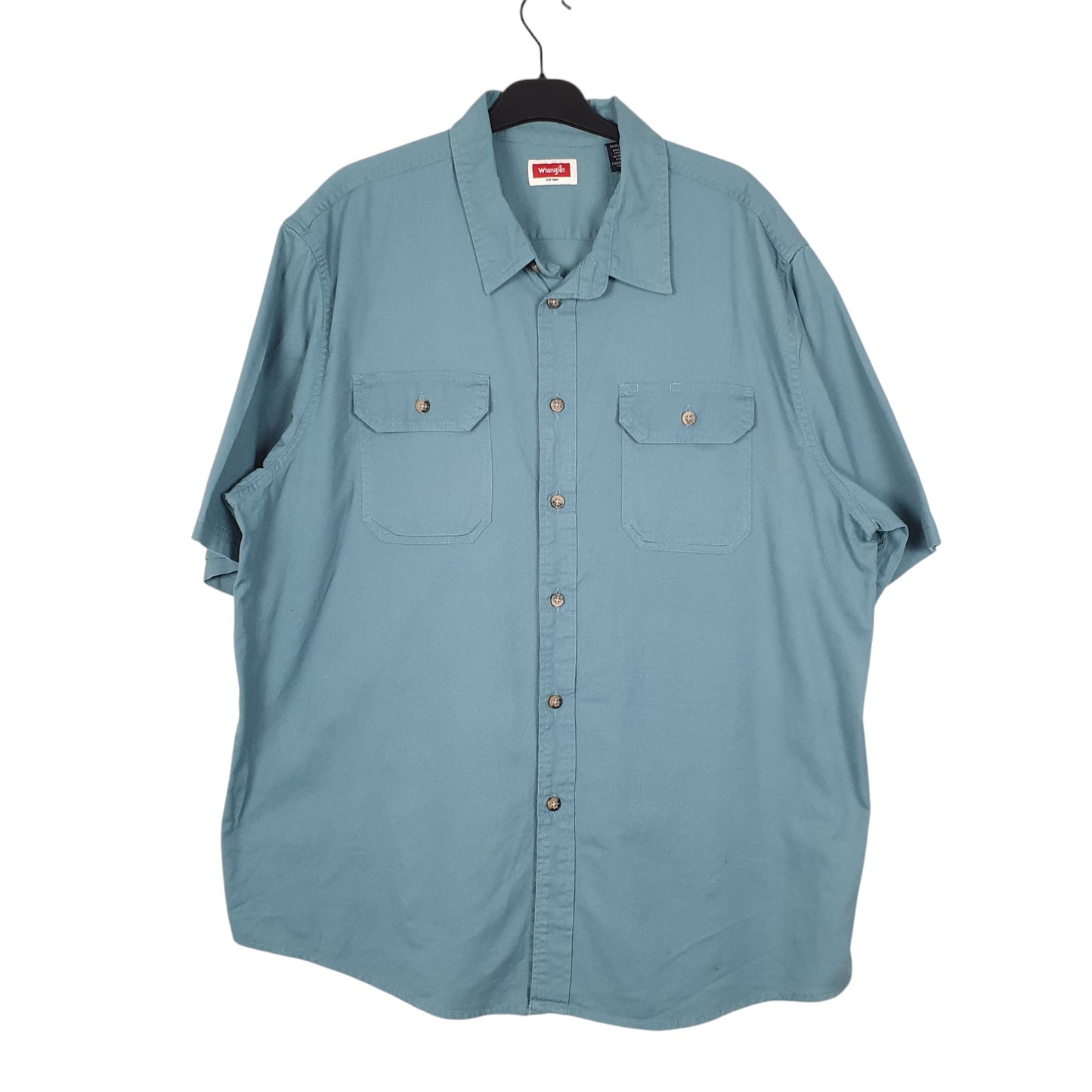 Mens Blue Wrangler  Short Sleeve Shirt