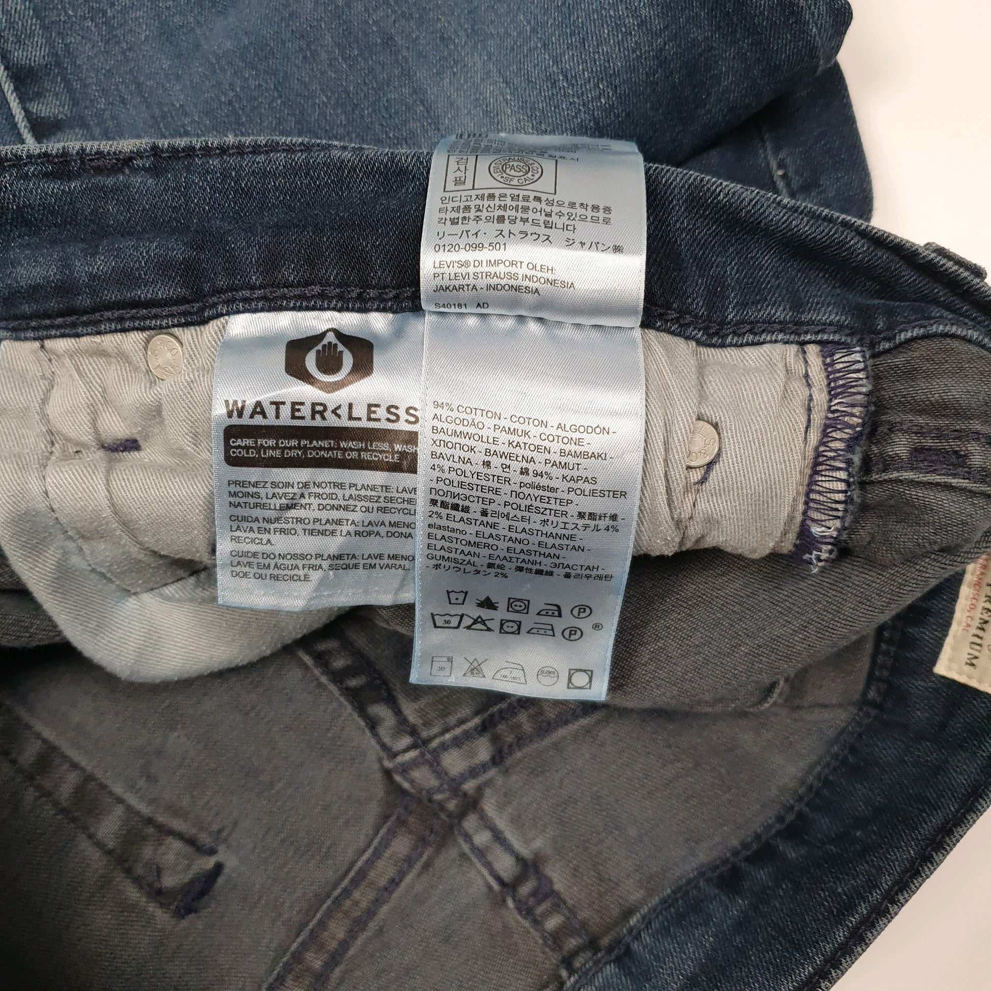 Mens Blue Levis Premium Stretch  Jeans