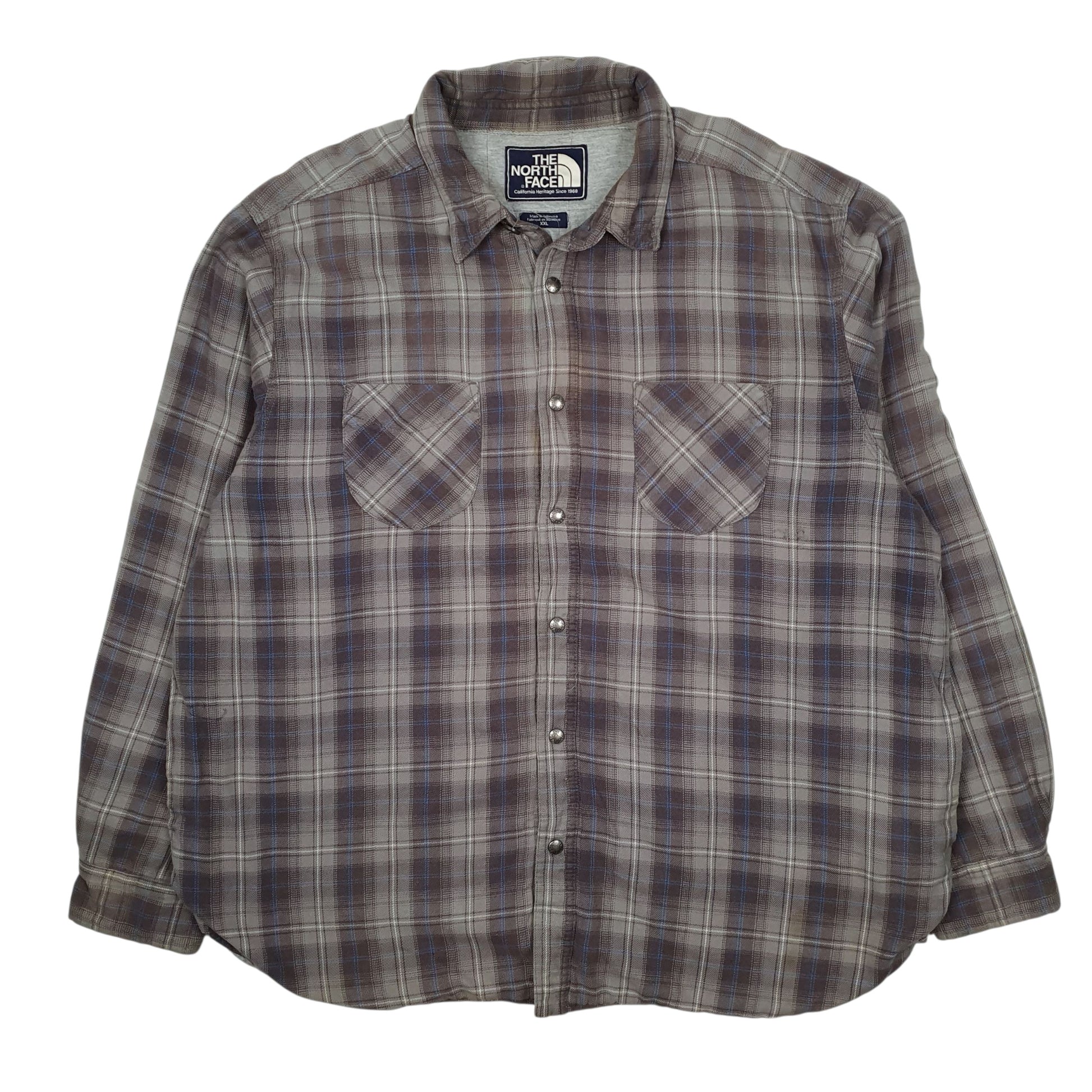 Mens Grey The North Face Padded Full Zip Coat